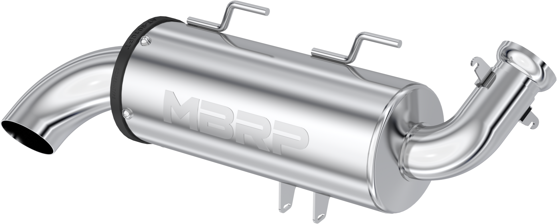 MBRP Performance Muffler Exhaust AT-9526PT - Chrome Single Slip-ON System