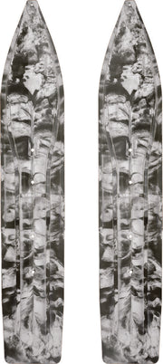 Slydog 8" Powderhound Skis Skis/Carbides/Runners P8XSWRBLKWHT - Black White PR 8X Ski Swirl