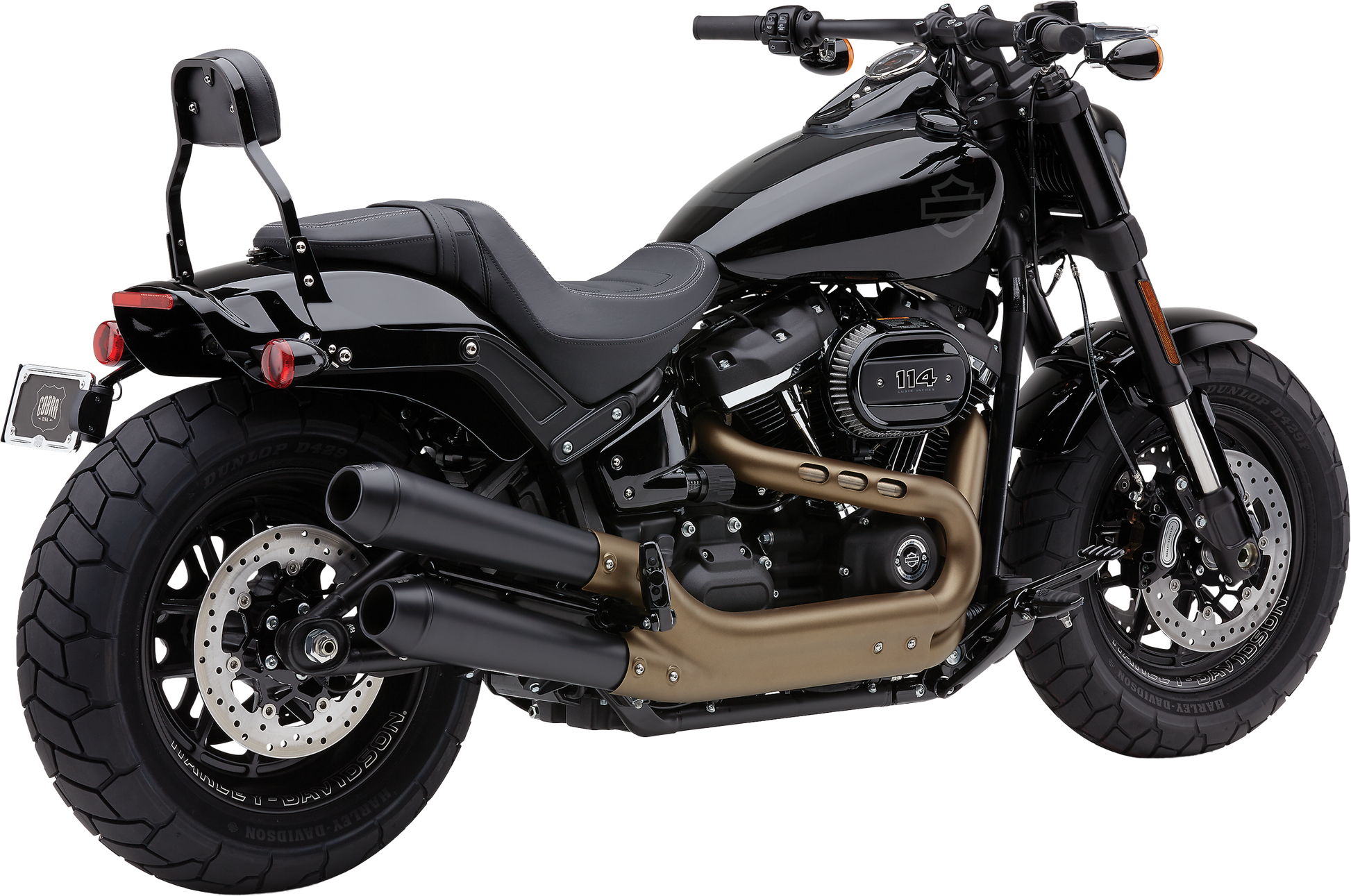 Cobra El Diablo 4" Slip-On Exhaust 6046B - Black Slip-ON FXFB 18-24