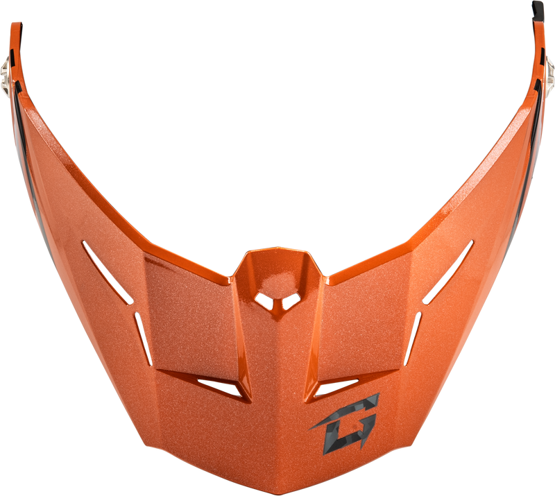 G074155 Gmax Md-74 Visor W/Screws Striker Blk/Grey/Orange Metal