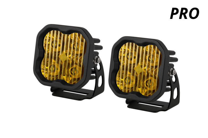 Diode Dynamics SS3 LED Pod Pro - Yellow SAE Fog Standard (Pair) - DD6134P