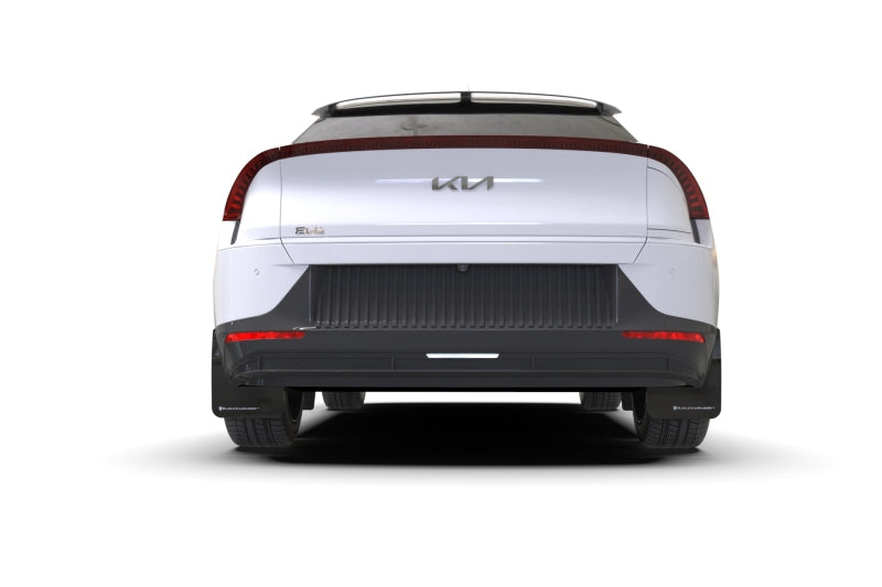 Rally Armor MF91-UR-BLK-DGRY Rally Armor 22-23 Kia EV6 Black UR Mud Flap Dark Grey Logo
