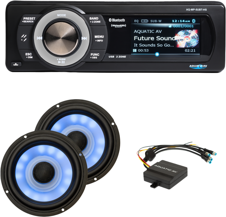Aquatic AV Ultra RGB Stereo Kit Audio/Visual/Communication HK105 - Plus 98-13 FLT FLH