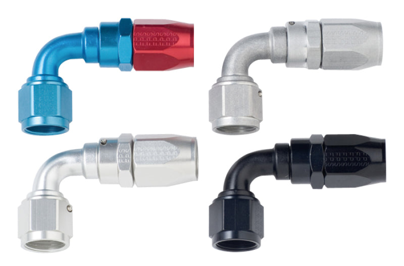 Fragola 109010-BL Fragola -10AN x 90 Degree Power Flow Hose End - Black