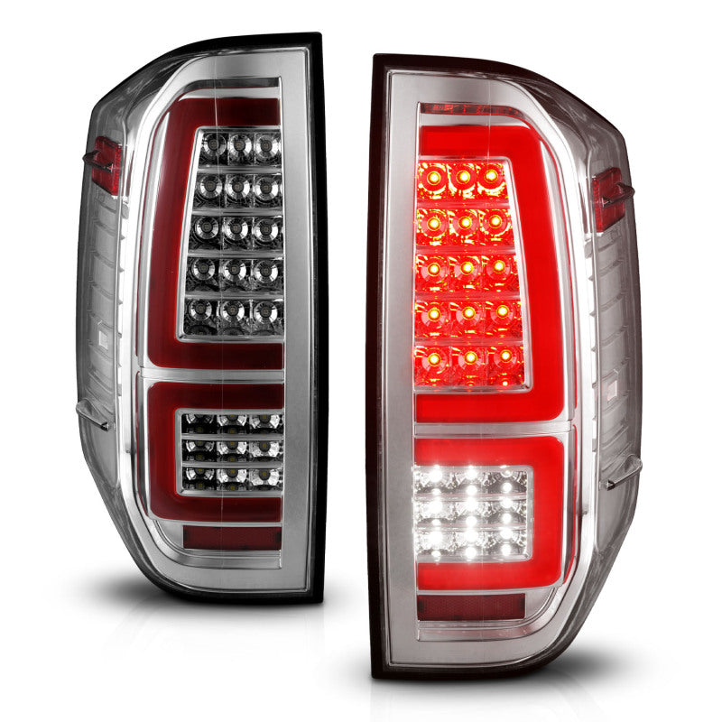 ANZO 311438 ANZO 2014-2021 Toyota Tundra LED Taillights Chrome Housing/Clear Lens