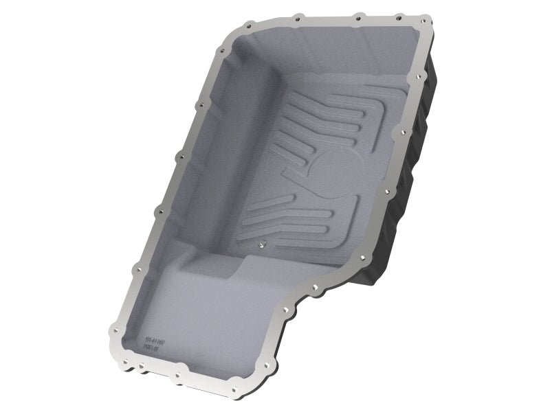 aFe 46-71220B aFe 20-21 Ford Truck w/ 10R140 Transmission Pan Black POWER Street Series w/ Machined Fins