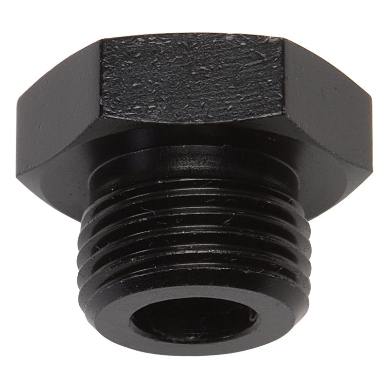 Russell 660283 Russell Performance -8 AN Straight Thread Plug (Black) - 660283