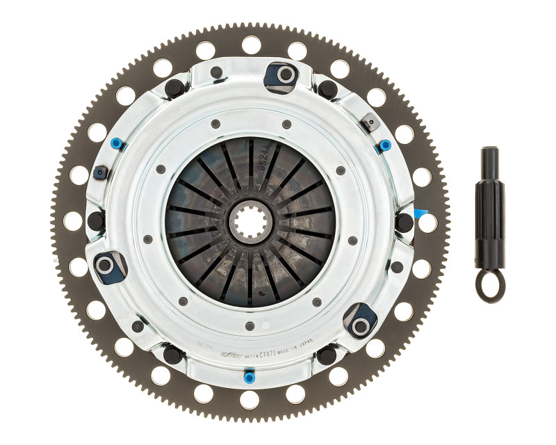 Exedy ET05SRFB Exedy 1996-10 Mustang 4.6L Organic 10 Teeth 8 Bolt Twin Disc Clutch