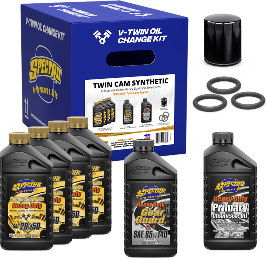 Spectro V-Twin Full Oil Service Kit TC Oil Change Kit 311476 - V-Twin Synthetic