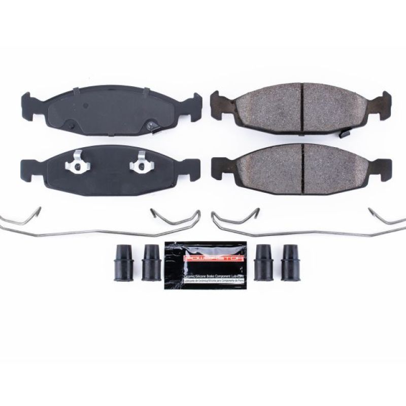 PowerStop Z23-790 Power Stop 99-03 Jeep Grand Cherokee Front Z23 Evolution Sport Brake Pads w/Hardware
