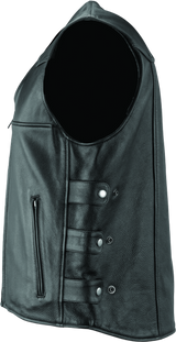 River Road Plains Leather Vest Black - Small - 094405