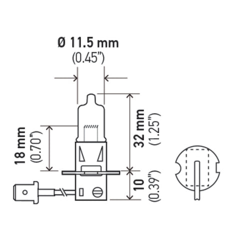 Hella H3 Halogen Bulb *Must Order Qty 10* - H3