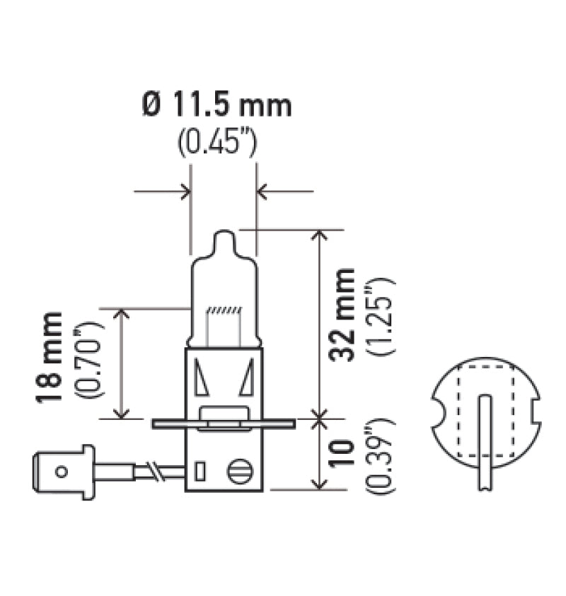 Hella H3 Halogen Bulb *Must Order Qty 10* - H3