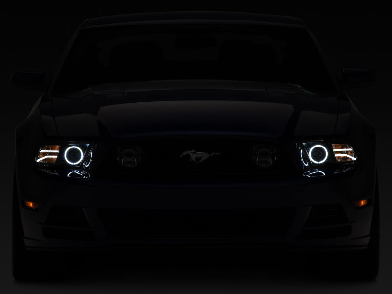 Raxiom 408997 Raxiom 13-14 Ford Mustang LED Halo Projector Headlights- Black Housing (Clear Lens)