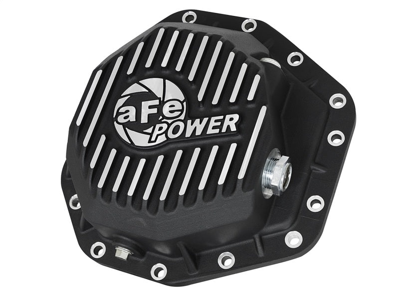 aFe 46-70352 aFe Power Pro Ser Rear Diff Cover Black w/Mach Fins 2017 Ford Diesel Trucks V8-6.7L(td) Dana M275-14