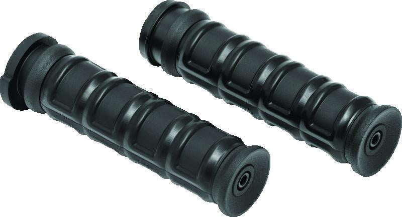 Kuryakyn 6675 Kuryakyn Dillinger Grips Throttle-By-Wire Black - 6675