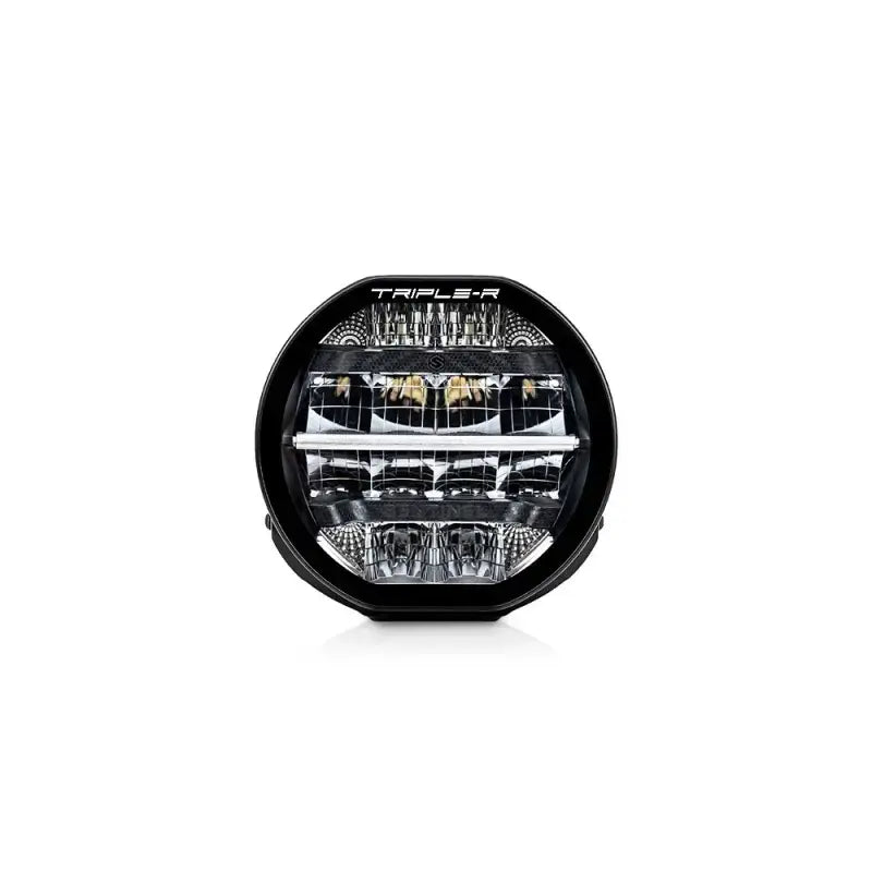9-inch triplet LED light bar with black housing and white lens on 0S7-US-STD-SM Triplerlight Sentinel