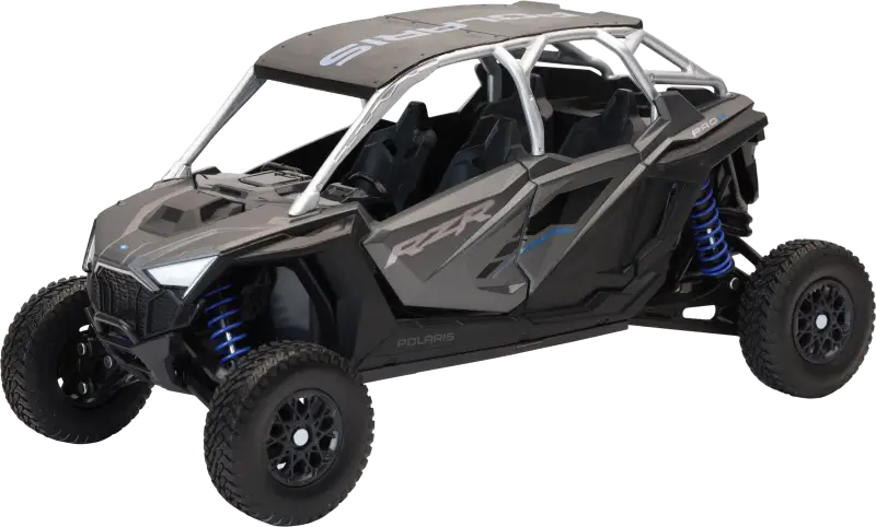 1:18 Scale Polaris Rzr Pro R4 Matte Heavy Metal - NEW-RAY