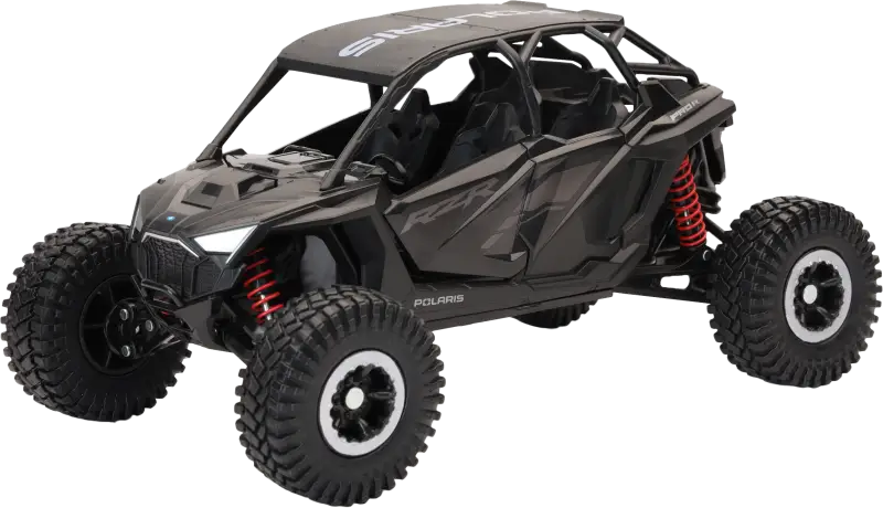 1:18 Scale Polaris Rzr Pro R4 Rock Crawler Stealth Black - NEW-RAY