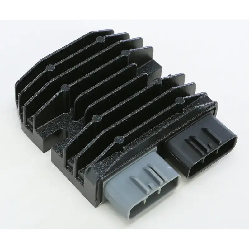 Black finned regulator rectifier with two connectors for OEM specifications 10-022