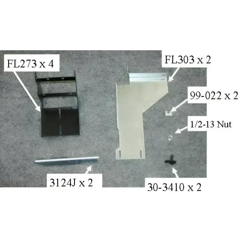 10-1318 Running Board - Truck Wheel To Wheel Mounting Kit