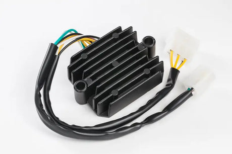 Black finned rectifier regulator with wiring harnesses for RV parts & accessories