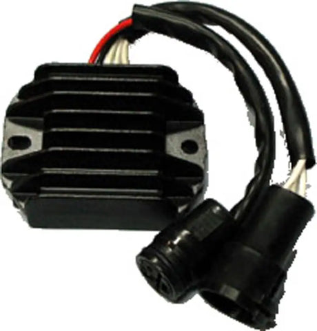 Black motorcycle regulator rectifier with wiring for RV parts & accessories