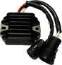 Black motorcycle regulator rectifier with wiring for RV parts & accessories