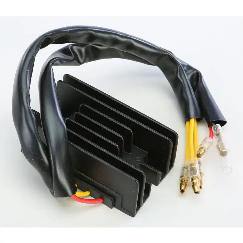 Black motorcycle voltage regulator with wiring for rectifier regulator RV parts & accessories