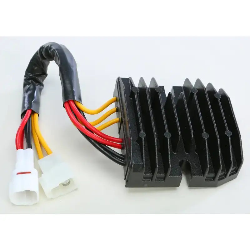 Black voltage regulator with wiring harness for 10-227H Regulator Rectifier Suz motorbikes