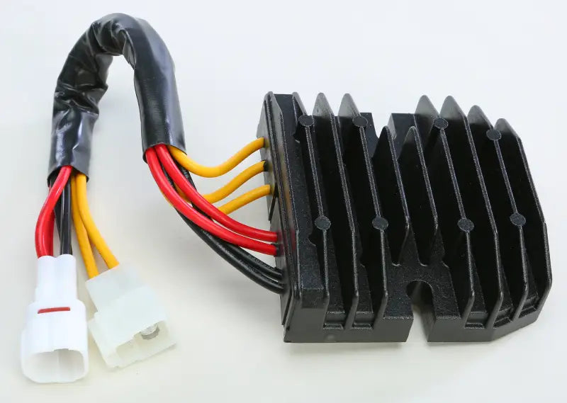 Black voltage regulator with wiring harness for 10-227H Regulator Rectifier Suz motorbikes