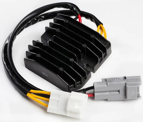 Black finned voltage regulator with wiring harnesses for 10-233H regulator, 1-year warranty