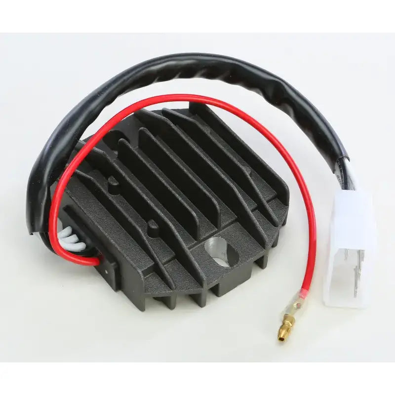 Black finned voltage regulator with wires for 10-306 rectifier regulator RV parts & accessories