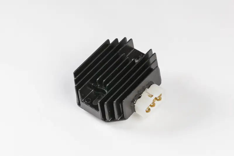 Black metal rectifier with white plastic connector for 10-316 regulator rectifier OEM specs