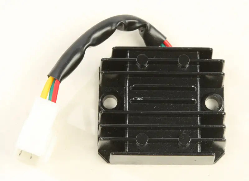 Black regulator rectifier with three-pin connector for 10-326 OEM specs cost-effective replacement