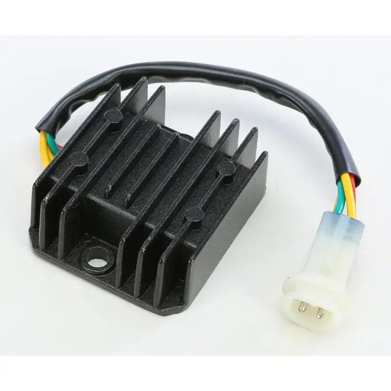 Black voltage regulator with four-wire connector for 10-402 Rectifier Regulator, RV parts & accessories