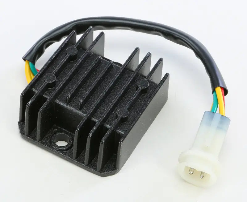 Black voltage regulator with four-wire connector for 10-402 Rectifier Regulator, RV parts & accessories