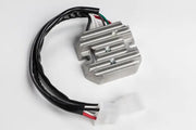 Silver metal voltage regulator with black wire harness for RV parts & accessories