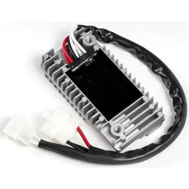 Silver-finned rectifier regulator with multi-colored wires for 10-415 RV parts & accessories