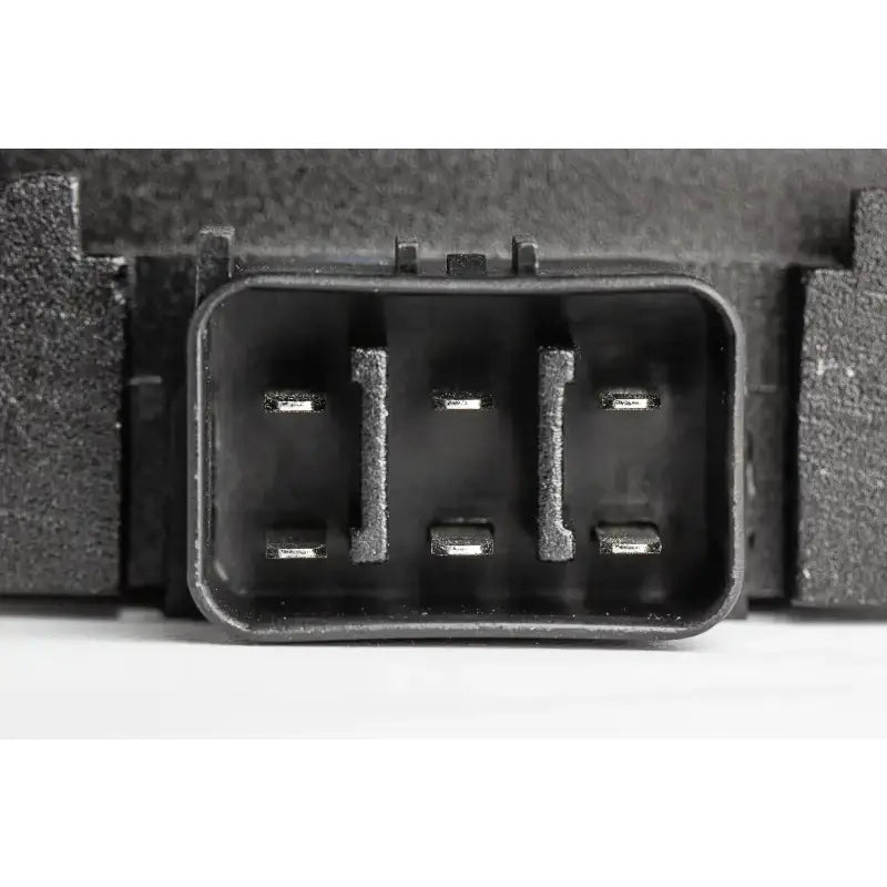 Close-up of 10-419 Regulator / Rectifier connector pins, high-quality replacement built to OEM specifications.