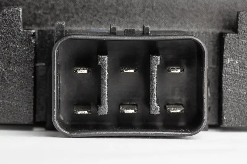 Close-up of 10-419 Regulator / Rectifier connector pins, high-quality replacement built to OEM specifications.