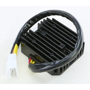 Black finned voltage regulator with wiring harness for RV parts & accessories, OEM specs