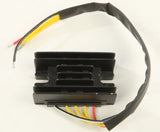 Black regulator rectifier with cooling fins and wiring harness for 10-502, 1-year warranty
