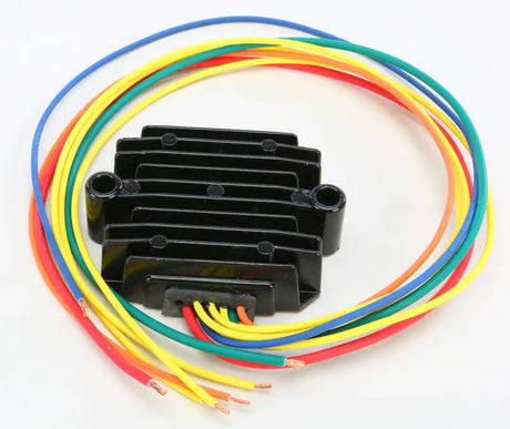 Black voltage regulator with colorful wires for 10-504 rectifier regulator RV parts & accessories