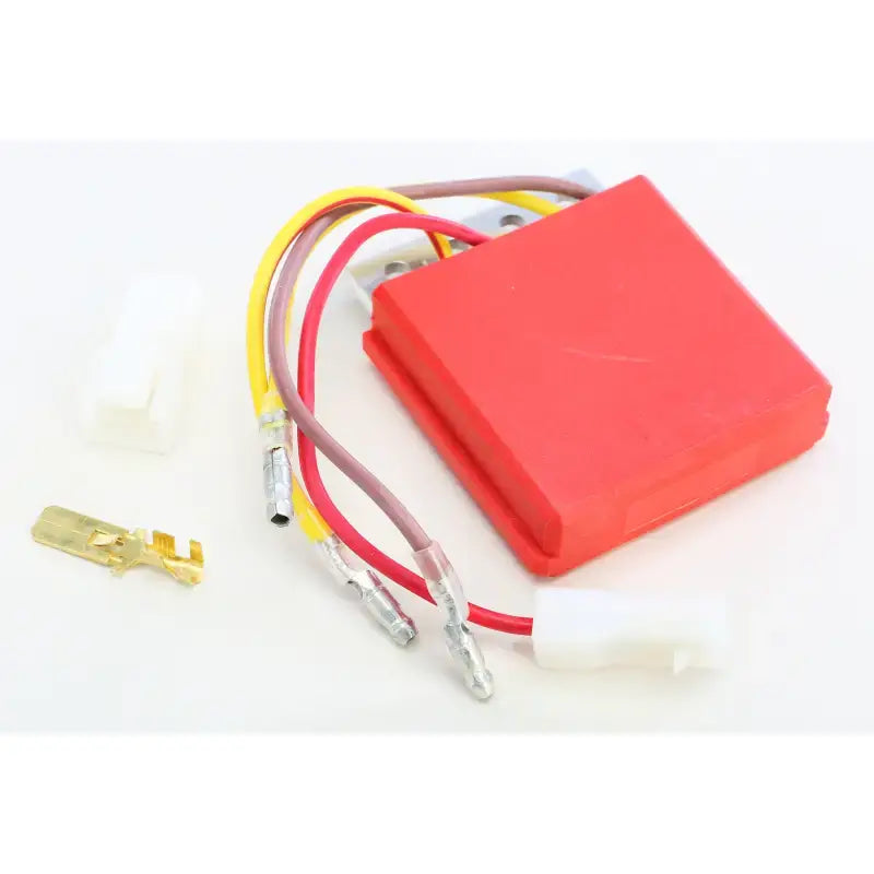 Red 10-561 Regulator/Rectifier with wires and connectors for electronic projects