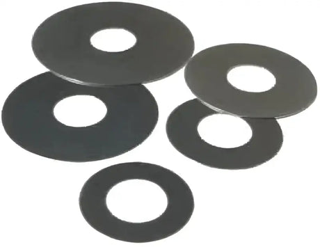 Flat dark gray valve disc washers for RV parts & accessories, 10-pack set