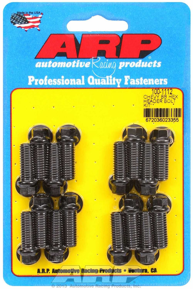 100-1112 ARP Fasteners Exhaust Header Bolt For Use With Chevy Big