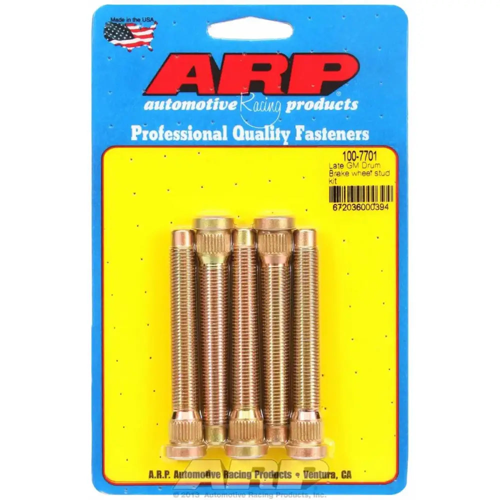 100-7701 ARP Fasteners Wheel Stud 7/16 Inch - 20 Thread Size