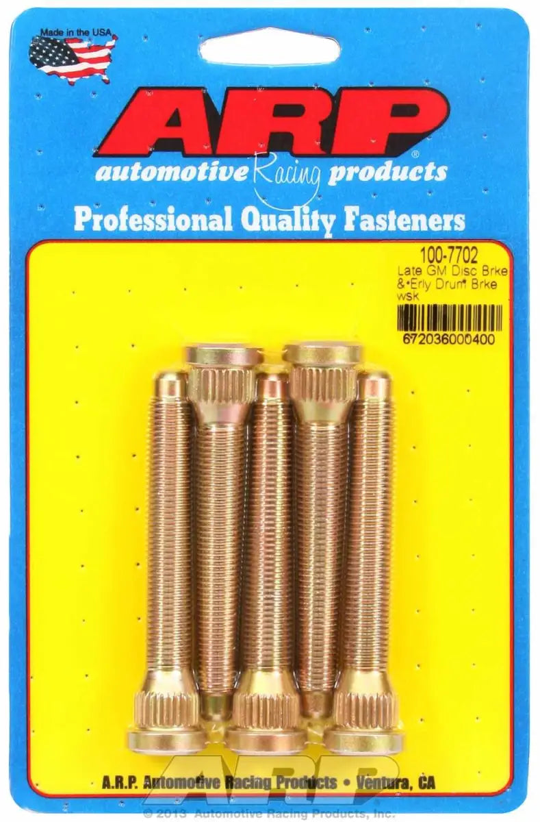 100-7702 ARP Fasteners Wheel Stud 7/16 Inch - 20 Thread Size