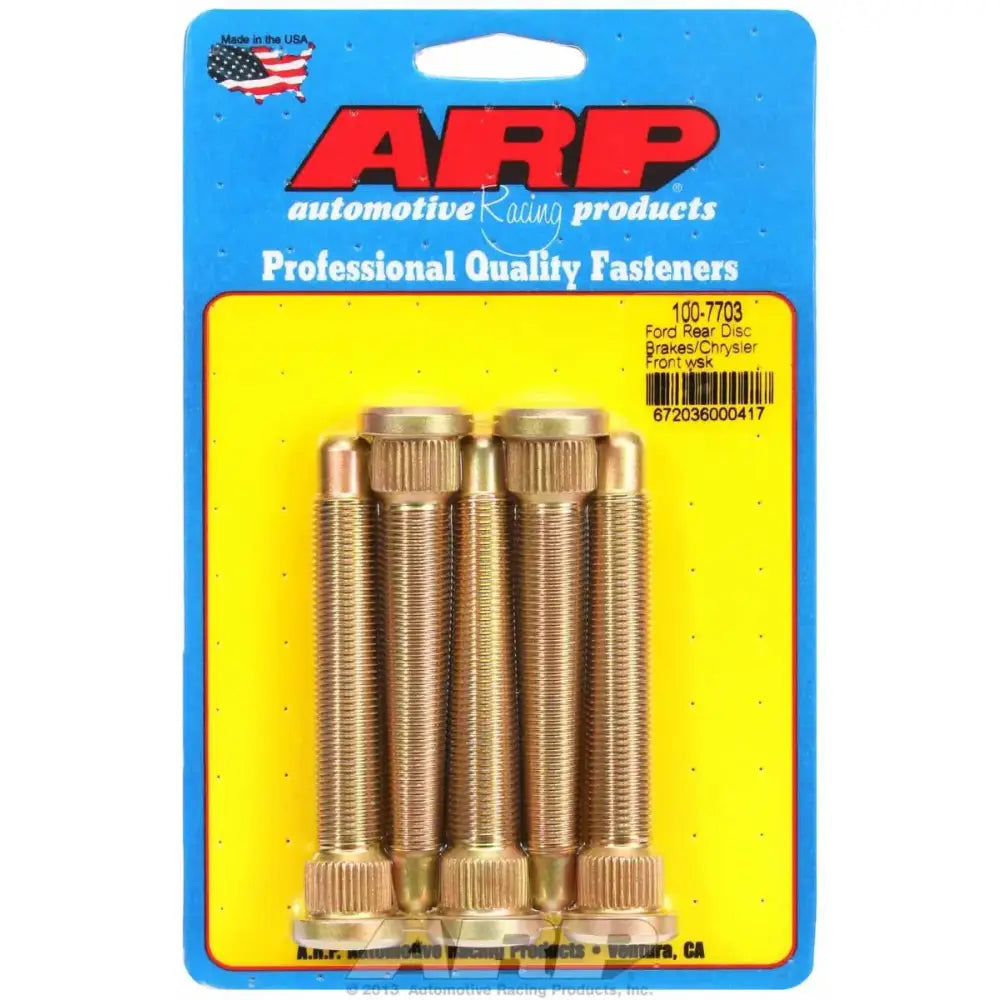 100-7703 ARP Fasteners Wheel Stud 1/2 Inch - 20 Thread Size